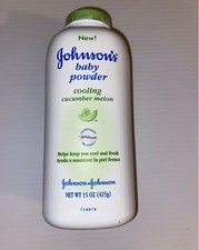 Johnson  s Baby Powder Cooling Cucumber Melon Helps Keep You Cool And Fresh, Rare