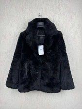 NWT UGG Women's Lianna Sharling Sheepskin Black Jacket 1113962 Size S RRP 1795$