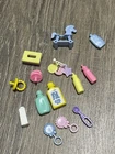 Vintage Barbie Baby Krissy, Kelly, Nikki 14 Accessories B-s24