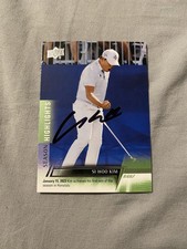 Si Woo Kim Signed 2024 Upper Deck Golf Card Masters PGA Tour