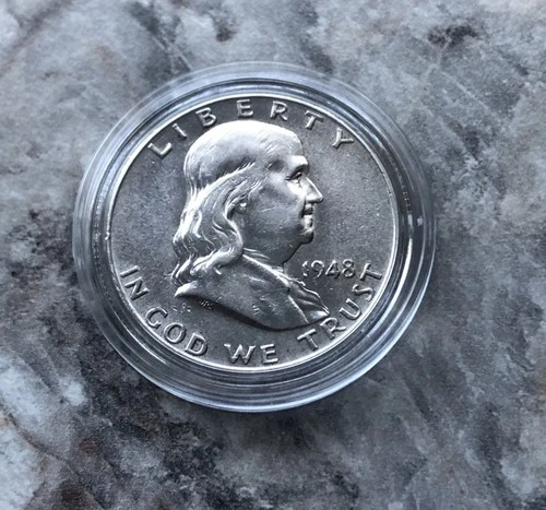 1948 SILVER FRANKLIN HALF DOLLAR.  CHOICE BU CONDITION !!!!