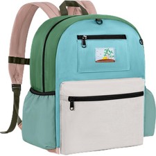 Toddler Backpack for Boys 2 5, Preschool Kindergarten Daycare, Green Grey