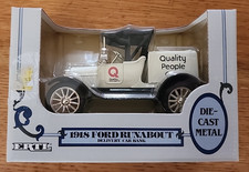 Ertl Die-Cast Metal 1918 Ford Runabout Delivery Car Replica Bank 1/25 Scale