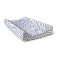 Circo Plush Popcorn Changing Pad Cover Grey Chevron