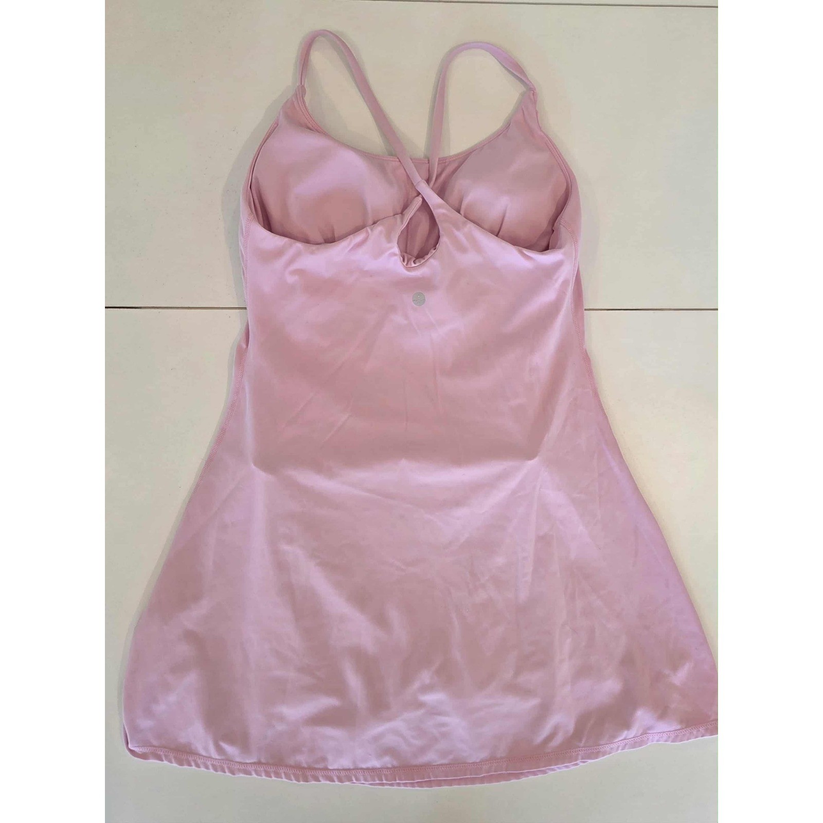 Halara Pink Softlyzero plush backless active dres… - image 5