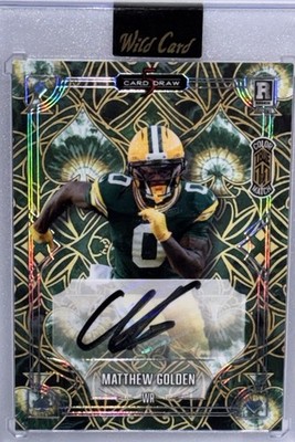 Matthew Golden Auto True 1/1 Color Match Green Bay Packer Rookie True One Of One