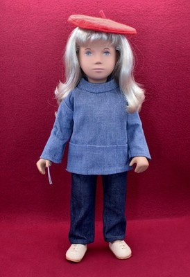 Vintage 16'' Sasha Doll 110,Blond,Blue Eyes,Sailing Suit,Hat,W/Tag,No Box,England