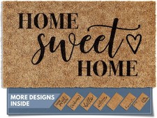 Barnyard Designs Doormat Welcome Mat for Outdoors, Large Front 30x17, Brown