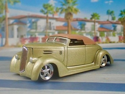 Packard Style Grill 1936 Ford V8 Coupe w/removable Top 1/64 Scale Ltd Edition P