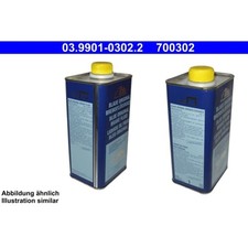 Bremsflüssigkeit DOT 3 ATE 03.9901-0302.2 blau Brake Fluid blue Dose 1 Liter