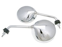 Spiegel Set M8 Chrom Kurz FüR Vespa Gts, Gtv, Lxv, Lx, S, Primavera, Sprint