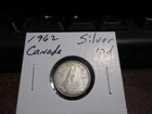 Canada 1962 -  10 Cent Dime Canadian Coin - 80% Silver - ASW 0.06 Oz