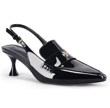 Coutgo Women's Pointed Toe Sandals Slingback Kitten Heel Pumps Slip On Ankle 10