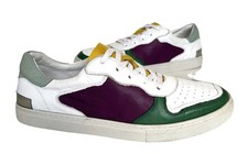 Ladies Adesso CYNDI White/Multi Leather Trainers Size UK 7 eur41 Exc Cond