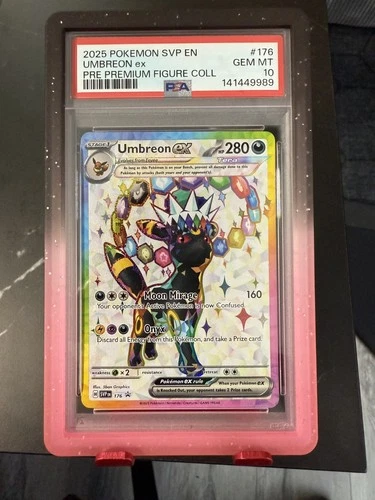 2025 POKEMON PRISMATIC EVOLUTIONS PREMIUM FIGURE COLLECTION UMBREON EX PSA 10
