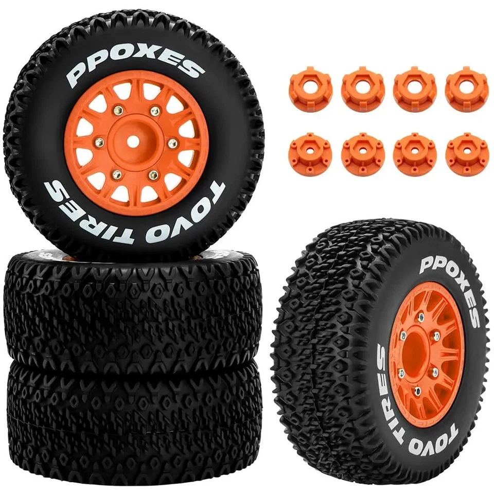 RC Truck Universal Tires 12mm/14mm Hex RC Wheel and Tire for 1/10Slash 2WD Arrma - Image 4 of 4