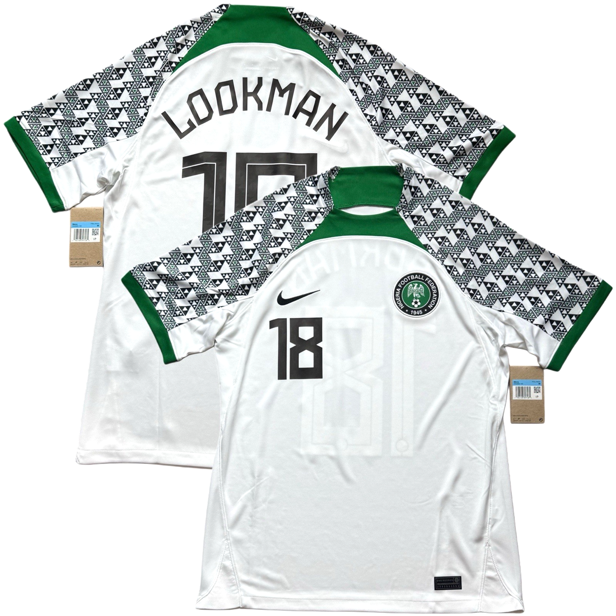 2022/23 Nigeria Away Jersey #18 Lookman Medium Nike African Super