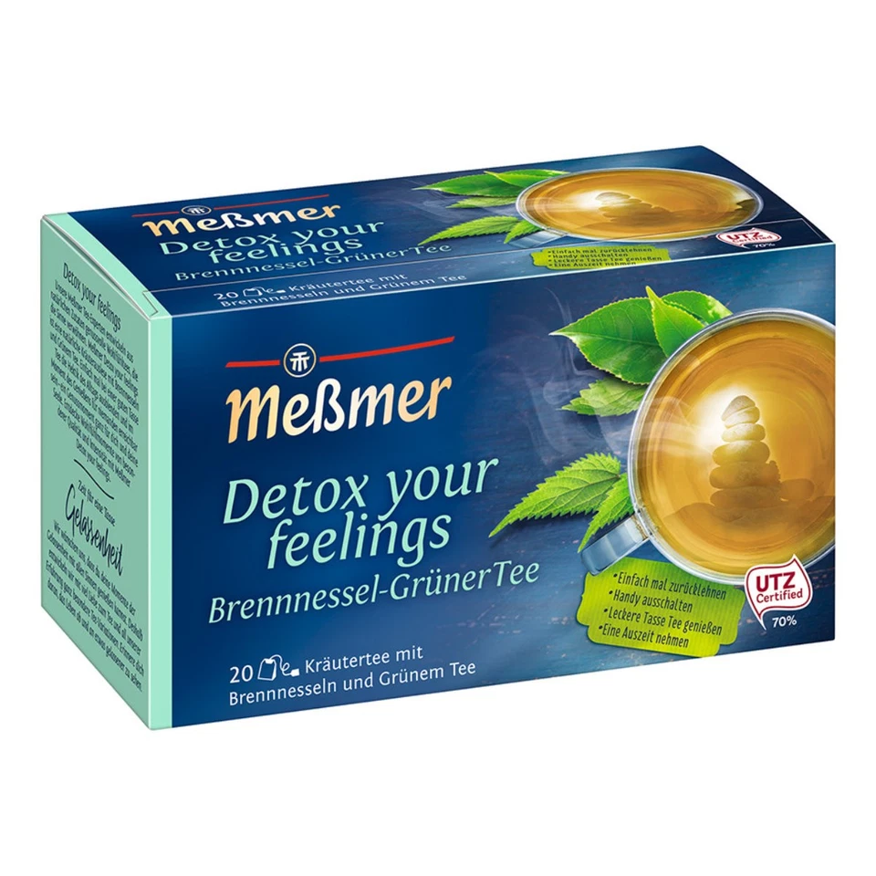 Meßmer Detox Kräutertee mit Brennnesseln und Grünem Tee intensiv 40g - Bild 1 von 1