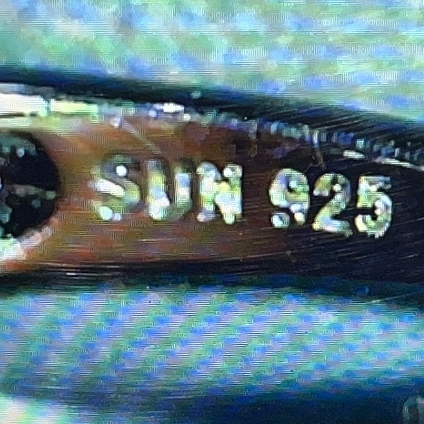 Sterling Silver V Shape Stackable Ring Lab Create… - image 8