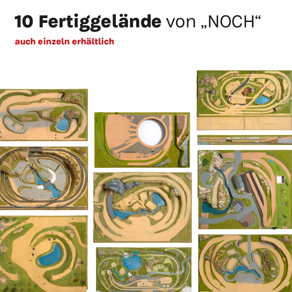 10 Fertiggelände von NOCH, Kufstein Kitzbühel Brauneck Kurpfalz etc.