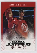 2024 Upper Deck Credentials Jumping on the Ice Red /149 Simon Nemec #JI-SN 1kx2