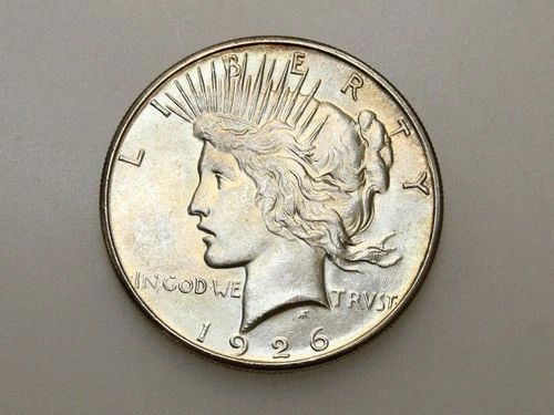1926-S $1 PEACE SILVER ONE DOLLAR CH/GEM BU