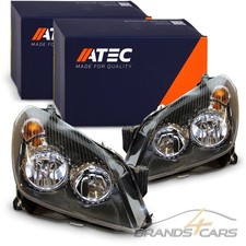 ATEC 2x SCHEINWERFER H7/H1 SCHWARZ MIT STELLMOTOR LINKS+RECHTS FÜR OPEL ASTRA H