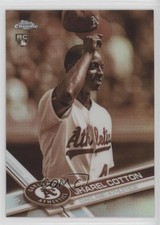 2017 Topps Chrome Sepia Refractor Jharel Cotton #80 1n1