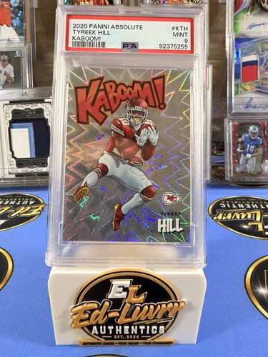 Panini 2020 Absolute Tyreek Hill Chiefs Kaboom! Insert K-TH PSA 9