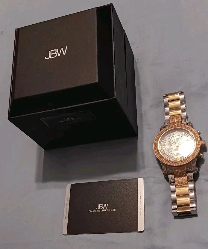 JBW РЫСЬ ЧАСЫ РЕДКАЯ БЕЛЫЙ ДВА ТОНА - Изображение 2 из 4