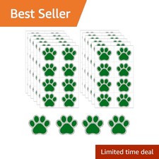 YJYZYQLL Green Glitter Dog Paw Tattoos 12 Pack