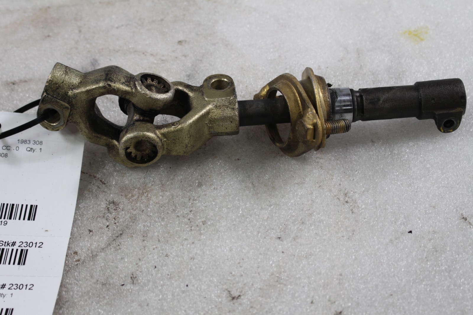 Ferrari 308, Lower Steering Column Shaft, Used, P/N 108362, 107308
