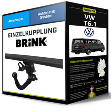 Abnehmbare Anhängerkupplung für VW T6.1 10.2019- California Camper Brink NEU