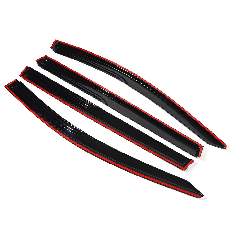 Black Set of 4 Window Visors Sun Rain Guards Deflector For 2018-23 Honda Odyssey - Image 3 of 4