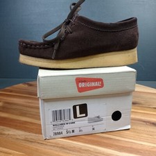 Clarks Originals Wallabee Womens Sz 5.5 M Brown Suede Crepe Sole 78984 Preppy