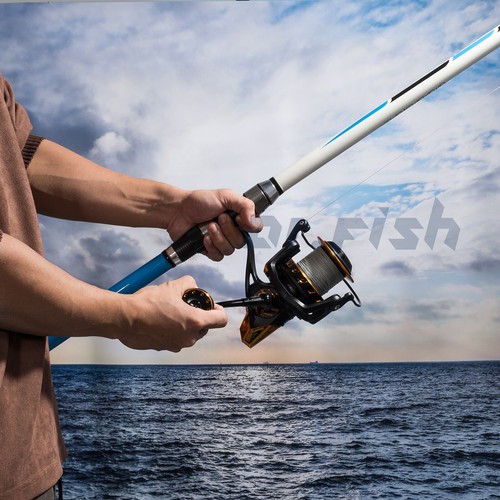 Carretes giratorios de pesca de surf de metal completo 13+1BB 52 LB arrastre máximo arrastre en alta mar - Imagen 8 de 10