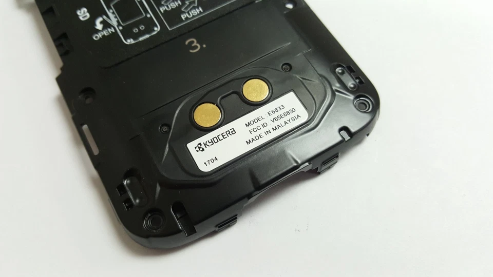 Lente de cámara marco medio OEM Kyocera DuraForce Pro E6810 E6820 E6830 E6833 OEM   Foto 4 de 4