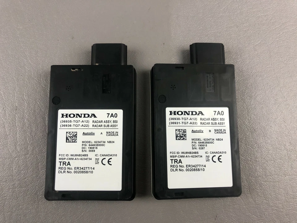 Juego de sensores de radar de asistencia de punto ciego para parachoques trasero Honda Pilot 2019-2021 L+R OEM 20 Foto 4 de 4