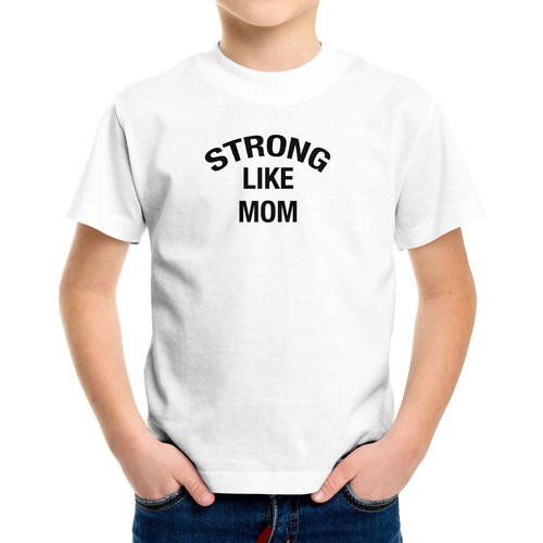 Strong like my moms Toddler Kids Youth T-shirt Strong like mom Graphics Tee Gift - Picture 4 of 16