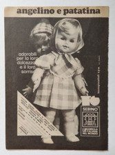 Pubblicita' Bambola Angelino e Patatina Sebino 1974 Originale Vintage (T2)