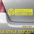 Rear Swivel OFF Caution Sticker Caution Rear Swivel Off Drift Sticker