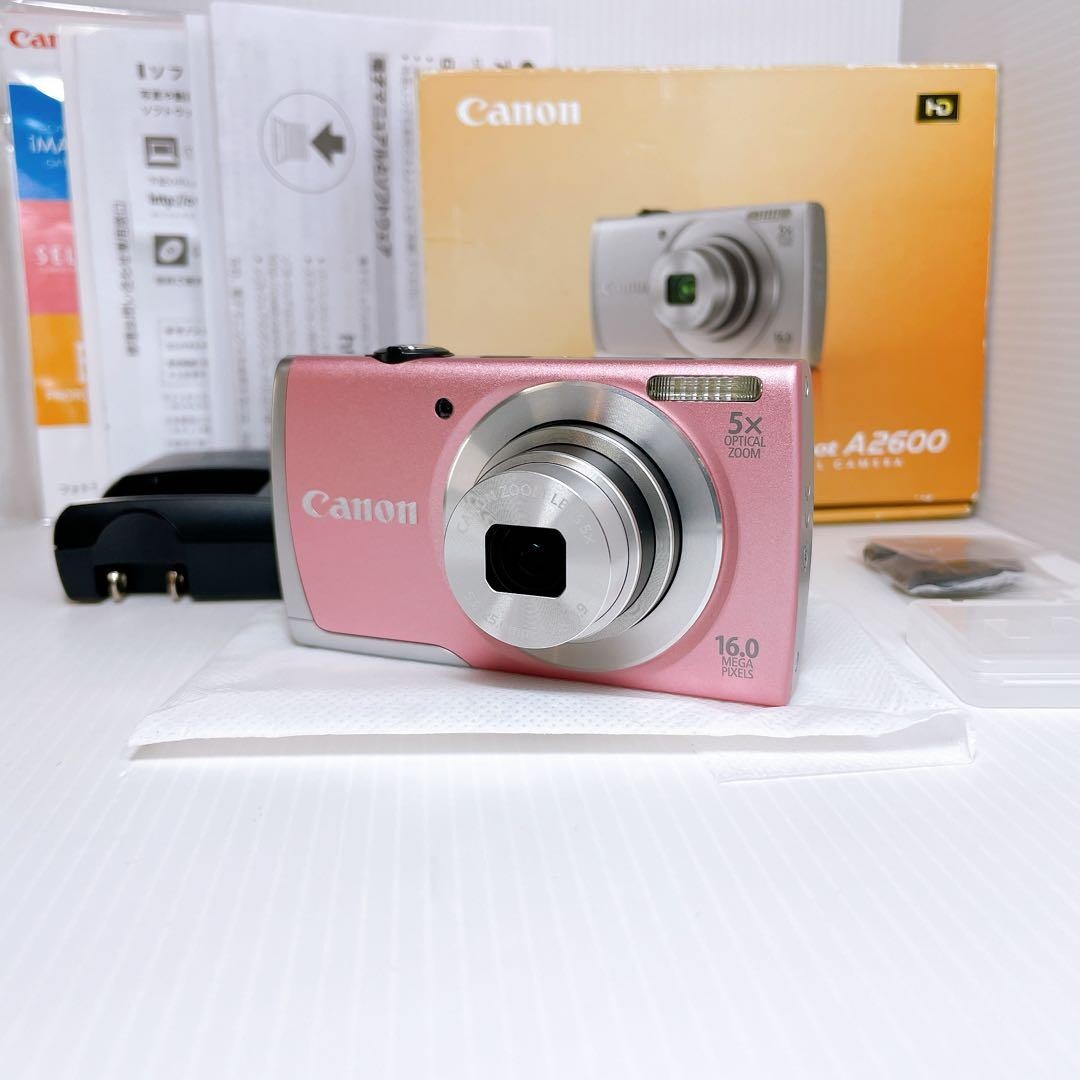 Canon PowerShot A2600 CPA2600 Pink Compact Digital Camera 5x Canon PowerShot A2600 CPA2600 Pink Compact Digital Camera 5x