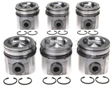 .020 Mahle Set 6 Pistons *Rings fit 2004.5-2009 Dodge Cummins 5.9L Diesel 24V
