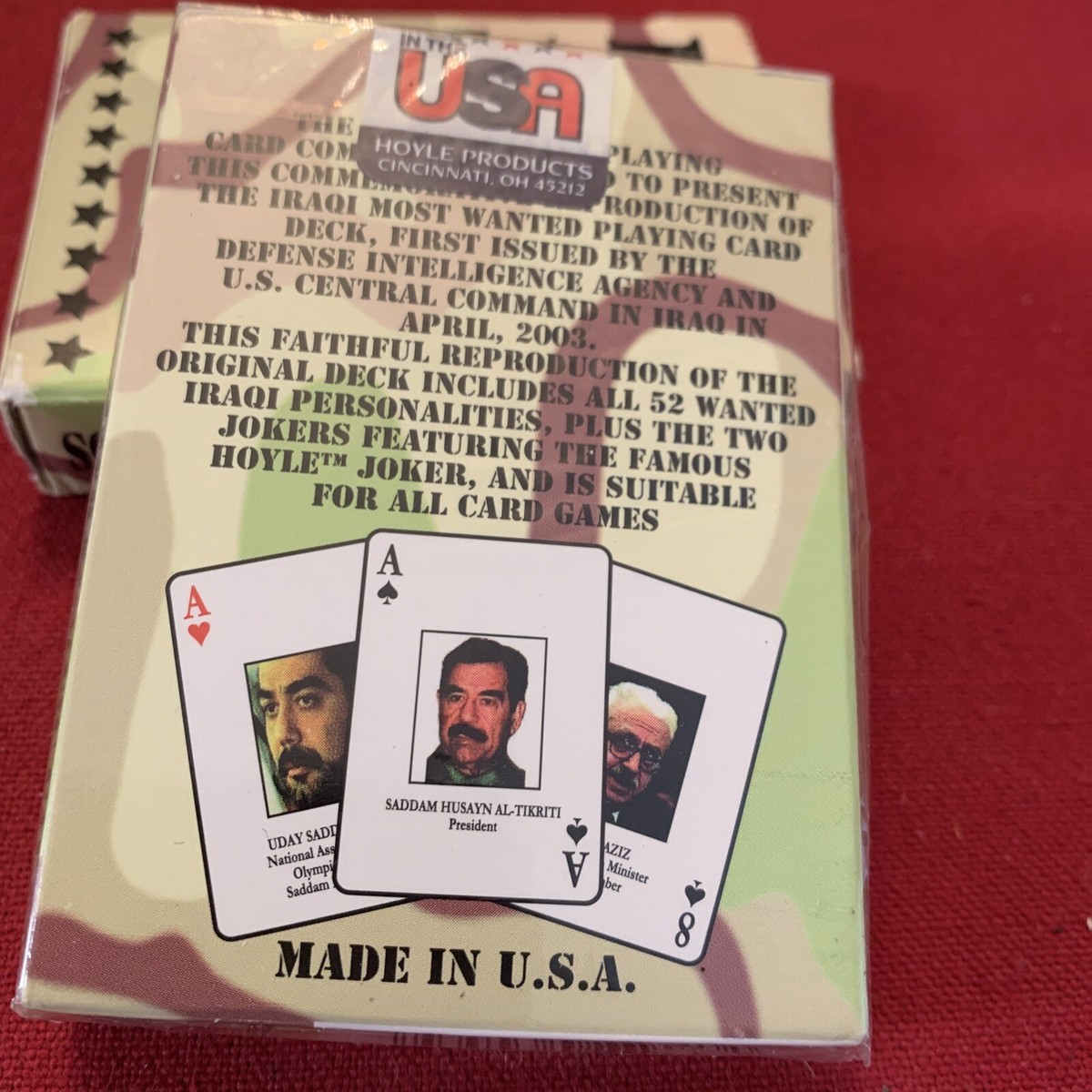 Iraqi Most Wanted Playing Cards. 222 New Never Opened | eBay