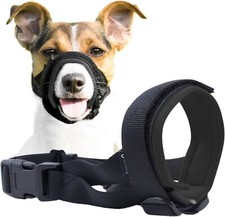 Gentle Muzzle Guard for Dogs-Prevents Biting and Unwanted Chewing XL Grey-NEW-K