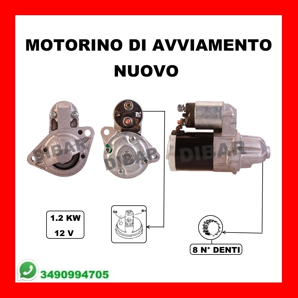 Motorino di avviamento Senso rotazione orario S0049 AS-PL per VW