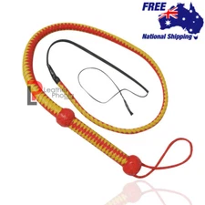 Genuine Cowhide BullWhip 04 Feet 12 Plaits Leather Equestrian Rope Core Whip 
