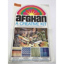 Vintage JCPenneys Afghan Crochet Kit Complete