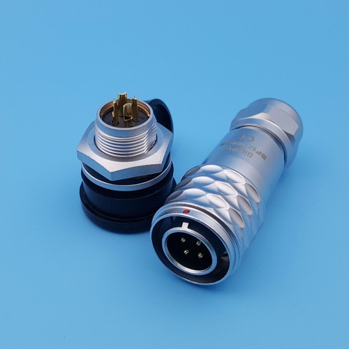Weipu SF12 Waterproof 4Pin IP67 Metal Push-Pull Aviation Plug Cable Connector - Picture 3 of 6