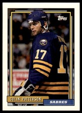 1992 Topps #91 Colin Patterson - Buffalo Sabres